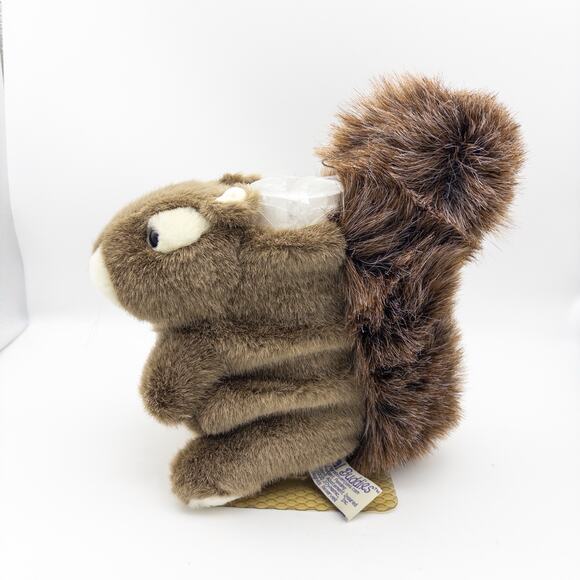 Plush Buddies Flower Floral Vase With Stuffed Animal Plush Squirrel Realistic - Picture 4 of 9